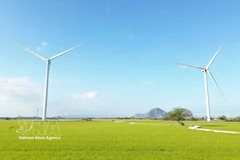 庆和省顺北乡谭奈风电。图自越通社