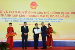 岘港市公布政府总理关于成立自由贸易区的决定。图自越通社