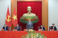 苏林总书记发言。图自越通社