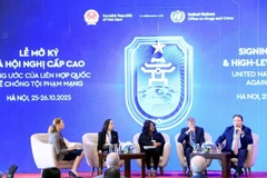 高级别政策座谈会现场。图自越通社