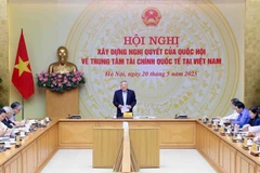 越南政府常务副总理阮和平发表讲话。图自越通社