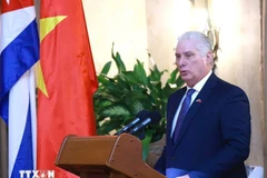 古共中央第一书记、古巴共和国主席米格尔·迪亚斯—卡内尔·贝穆德斯。图自越通社