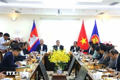 座谈会现场。图自越通社