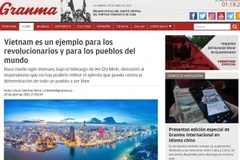 《格拉玛报》屏幕截图。图自越通社