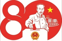 越南国会首次大选80周年庆祝活动标识系统正式公布。图自越通社