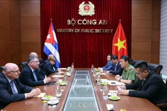 会谈现场。图自越通社