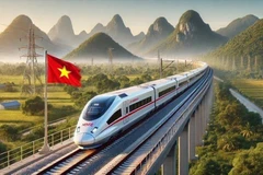 东西向高速铁路：南部地区绿色物流的突破性解决方案。图自越通社