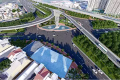 守添－隆城铁路效果图。图自越通社