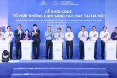 越南政府总理范明政出席CMC 创意空间综合体项目动工兴建仪式。图自越通社