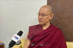 国际佛教联合会（IBC）秘书长夏尔策·堪苏·仁波切·降楚·乔登和尚。图自越通社