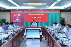 越共中央书记处审议决定对违纪党员给予党纪处分。图自越通社