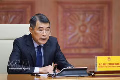 黎明兴总理在亚洲零排放共同体线上峰会上发表讲话。图自越通社