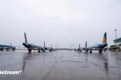 越南多家航空公司推迟或取消多个航班。图自越通社