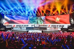 越南电子竞技队在第31届东南亚运动会上取得了优异成绩。(图片来源:CELLPHONES)