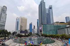 印尼首都雅加达一角。图自越通社