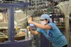 建设环保达标的纺织印染园区是该行业的亮点之一。图自越通社