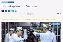 印度尼西亚Kompasiana网站屏幕截图。图自越通社
