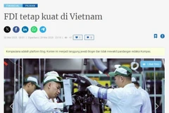 印度尼西亚Kompasiana网站屏幕截图。图自越通社