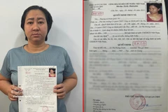 通缉犯黎氏黄莺。图自越通社