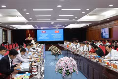 工作会议场景。图自越通社