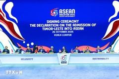 第47届东盟峰会现场。图自越通社