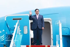 越南政府总理范明政启程对俄罗斯进行正式访问。图自越通社