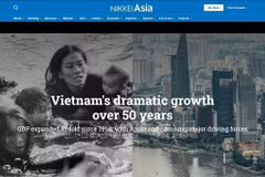 日本《日经亚洲》屏幕截图。图自越通社