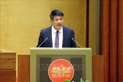 最高人民检查院检察长阮辉进所作的2021—2026年任期最高人民法院工作报告。图自越通社