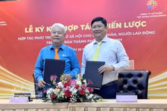 合作谅解备忘录签署仪式。图自越通社