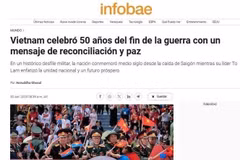 阿根廷主流新闻网Infobae屏幕截图。图自越通社