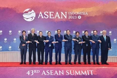 附图:出席第43届东盟峰会的东盟各国领导人合影。图自互联网