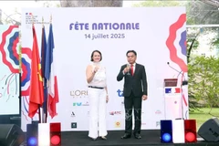 法国国庆纪念活动现场。图自越通社
