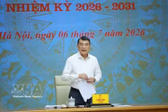 越南政府总理、中央竞赛奖励委员会主席黎明在会议上发言。图自越通社