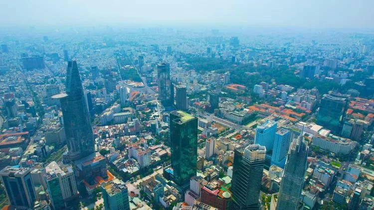 胡志明市一角。图自越通社