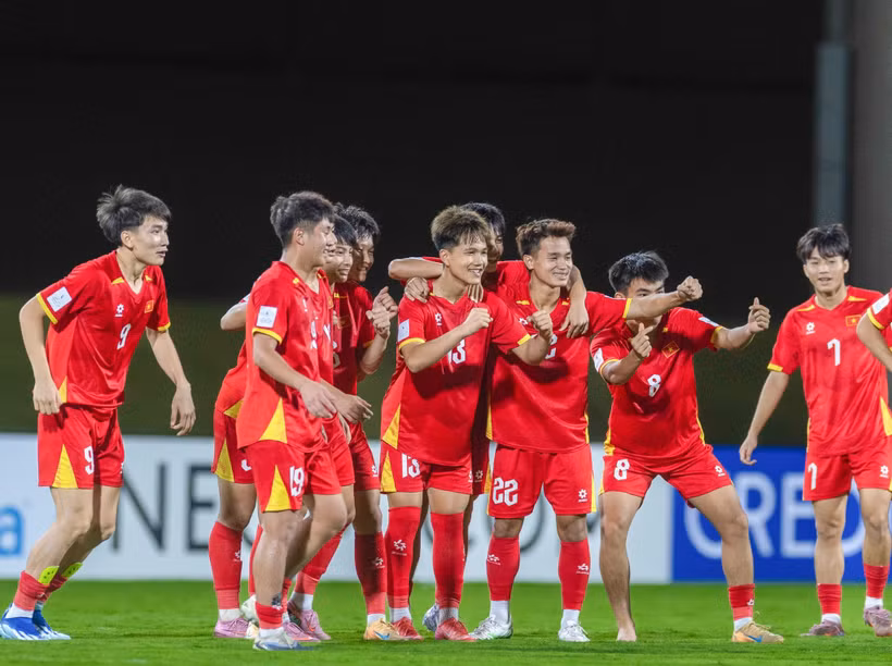 越南U17队以C组第一名积6分的成绩获得2026年U17世界杯入场券。图自VFF