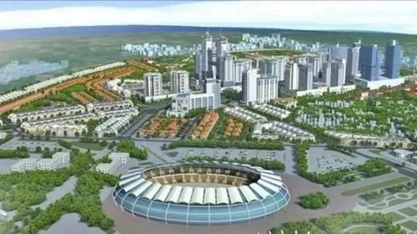 河内市生物高科技园分区效果图。