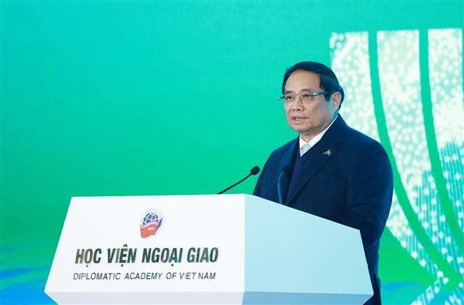越南政府总理范明政出席2025年东盟未来论坛开幕式并发表重要讲话。图自越通社