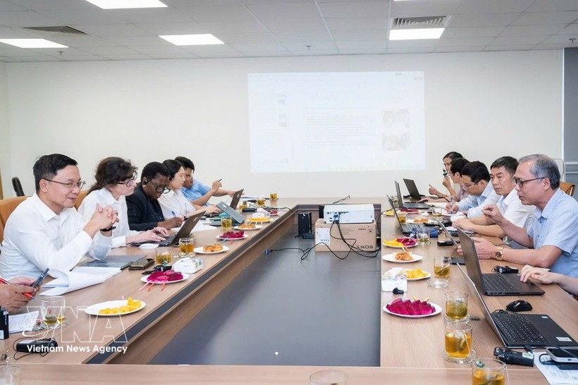 启动会议现场。图自越通社