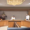 越南政府副总理胡国勇主持会议。图自越通社