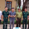 风芽-格邦国家公园生物救护、保护与发展中心接收爪哇穿山甲。图自越通社