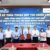越南铁路总公司与中国广州地铁集团战略合作协议签署仪式。图自《新河内报》
