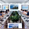 2027年APEC领导人会议周国际媒体中心建设协调工作审议会议。图自越通社