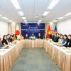 全球越南语与越南文化教学网络成立仪式暨《快乐学越南语》教材推介会。图自越通社
