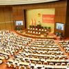 深入学习贯彻越共中央政治局关于实施越共十四大对外路线决议会议。图自越通社