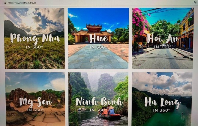 越南热门旅游目的地。图自越通社 du-lich-truc-tuyen-2.jpg