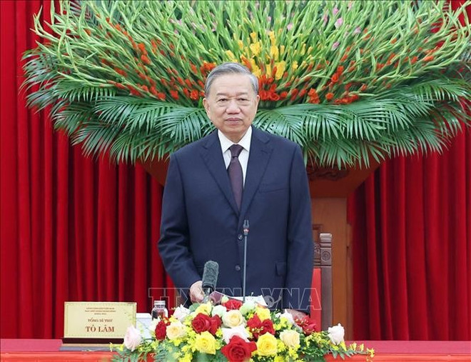 苏林总书记发表讲话。图自越通社 tbt3.jpg