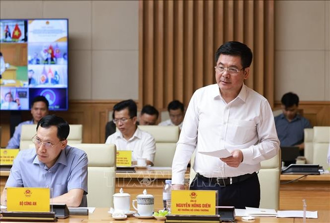 越南工贸部部长是阮鸿延发言。图自越通社 uuidf78a146d-0a85-4917-a669-27fee8198eb8code001library1type1mode1loctruecaptrue.jpg