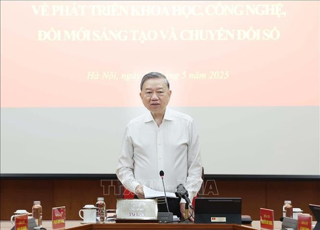 越共中央总书记苏林发表讲话。图自越通社 tbt-29525.jpg