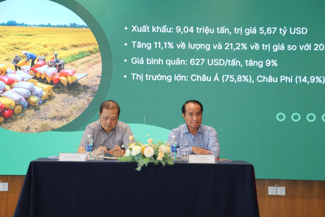会议现场。图自越通社 vna-potal-hoi-nghi-ve-dieu-hanh-xuat-khau-gao-nam-2025-8043703.jpg