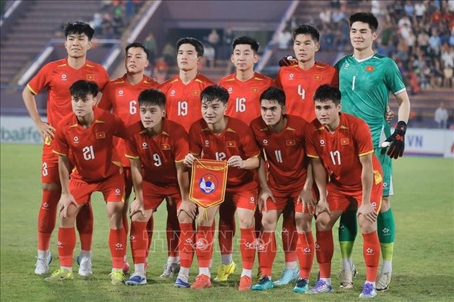 越南U23国家队。图自越通社 vna-potal-vong-loai-u23-chau-a-2026-thang-yemen-1-0-viet-nam-gianh-ve-du-vong-chung-ket-u23-chau-a-2026-stand.jpg